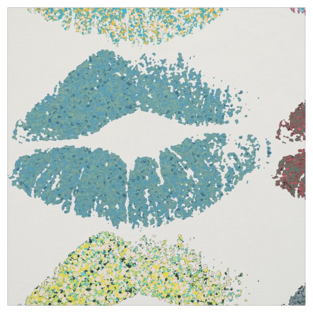 Tela Elegantes Labios Coloridos #16 (Retal)