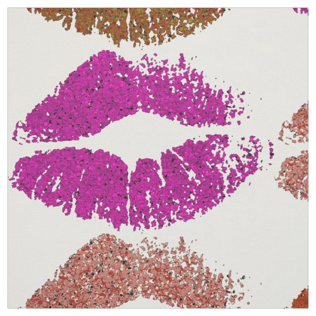 Tela Elegantes Labios Coloridos #22 (Retal)