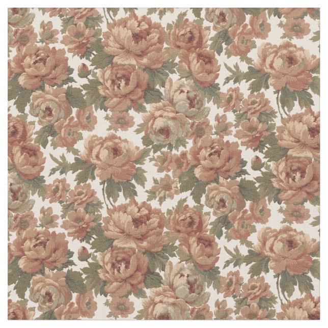 Tela Elegantes Rosas románticos de Tapiz de Rubor (De cerca)