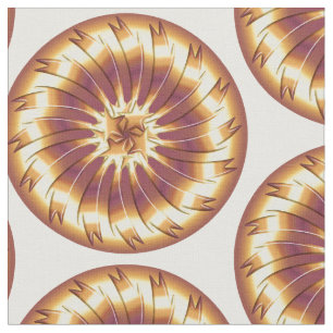 Tela Elemento fractal dorado.