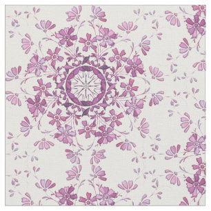 Tela elemento violeta retro floral