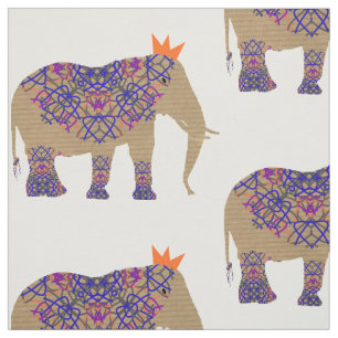 Tela Elephant Decorado Cute Whimsy Fun