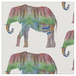 Tela Elephant Watercolor Art