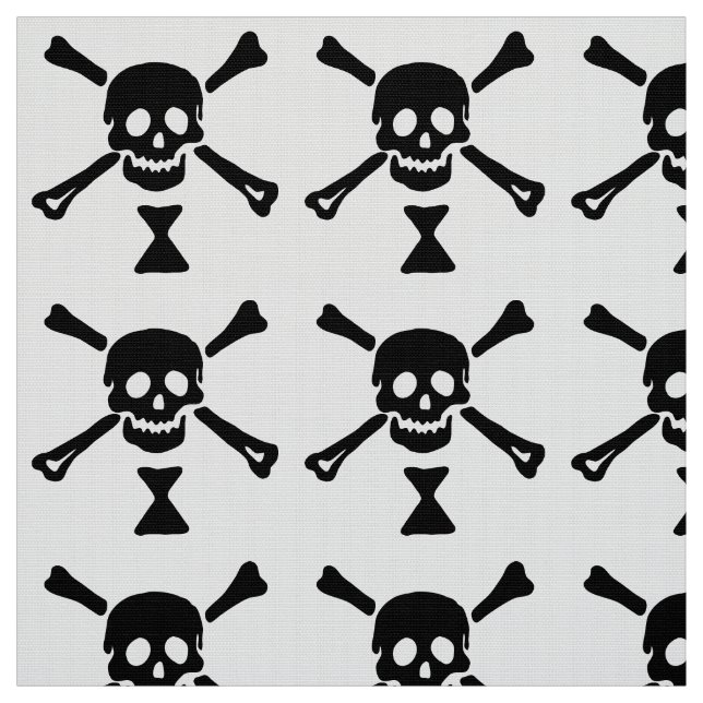 Tela Emanuel Wynne Pirate Flag Jolly Roger (Retal)