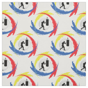 Tela Emblema tricolor de encajonamiento