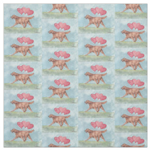 Tela Emblemador irlandés con tejidos de arte de perro 