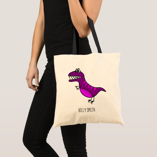 Tela Embroma el bolso de la biblioteca del dinosaurio (Anverso (producto))