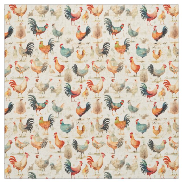 Tela Emocionantes "Cluckers": Pollo endeble (Retal)