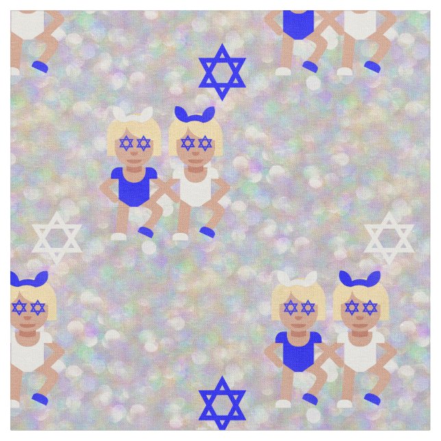Tela emoji hanukkah de los oídos del conejito (De cerca)