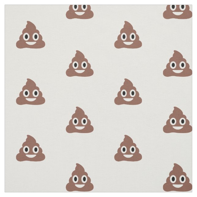 Tela Emoticón de poo Personalizable (Retal)