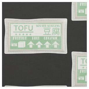 Tela Empaque alimenticio de arte pop tofu