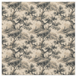 Tela Enchanted Fairy Tale Forest Night Toile De Jouy