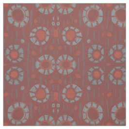 Tela "Encuentra conejo" patrón rústico, tonos de tierra