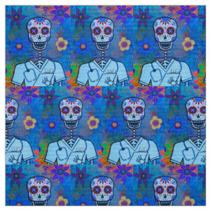 TELA ENFERMERA DE DIA DE LOS MUERTOS MALE