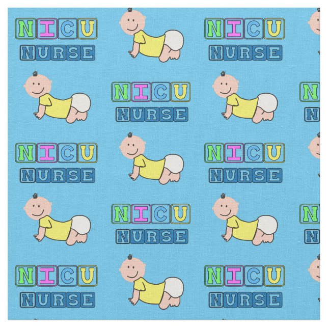 Tela Enfermera de NICU Blue (De cerca)