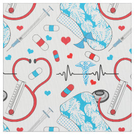 Tela Enfermero de estetioscopio | Modelo EKG Médica