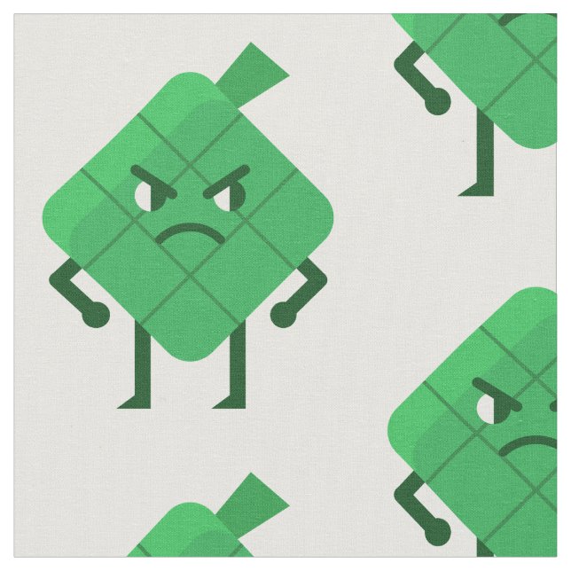 tela enojada de Ketupat (De cerca)