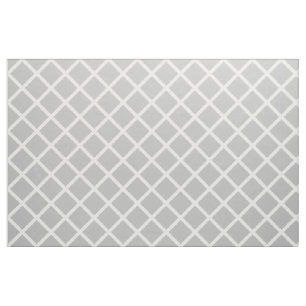 Tela Enrejado blanco en gris de ceniza