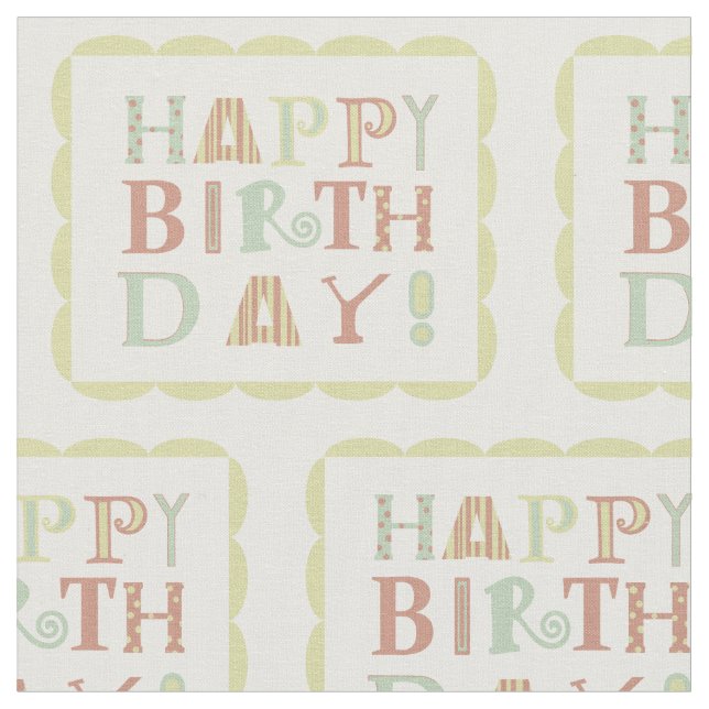 Tela enrrollada del feliz cumpleaños (De cerca)