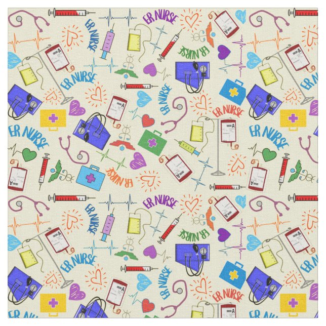 Tela ER Enfermero Amarillo (De cerca)