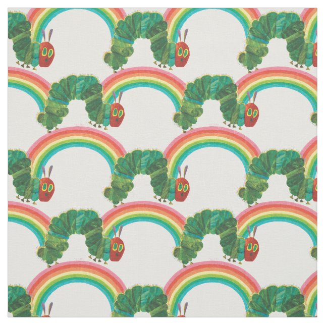 Tela Eric Carle | Patrón de oruga muy hambrienta (Retal)