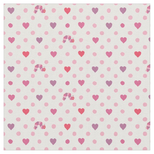 Tela Eric Carle | Patrón de puntos de San Valentín Cora (De cerca)