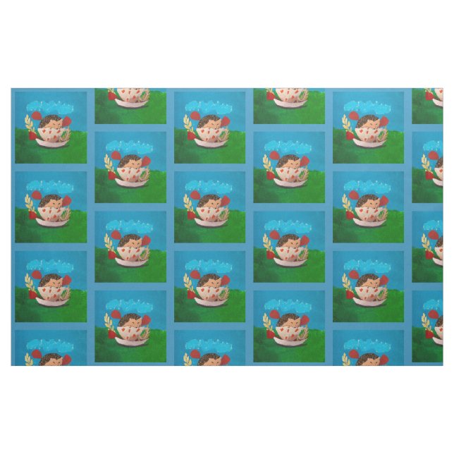 Tela Erizo bebé ("Cuarto gordo" (fat quarter))