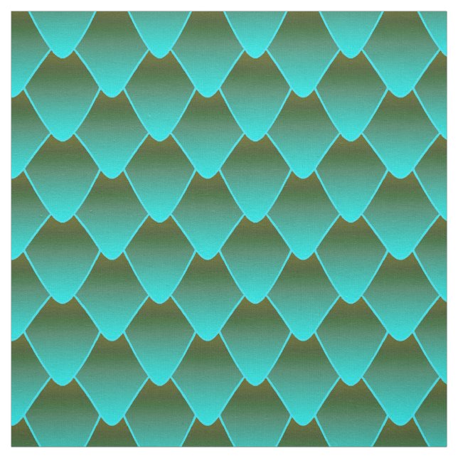 Tela Escala de dragones turquesa Ombre (Retal)