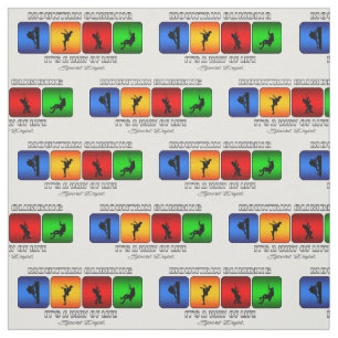 Tela Escalada fresca es una manera de vida