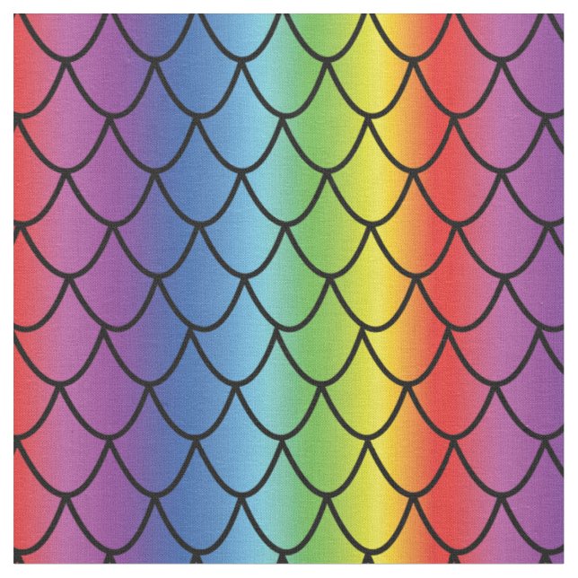 Tela Escalas arcoiris para cada sirena (De cerca)