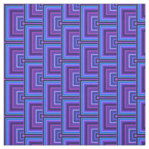 Tela Escalas cuadradas azules y violetas