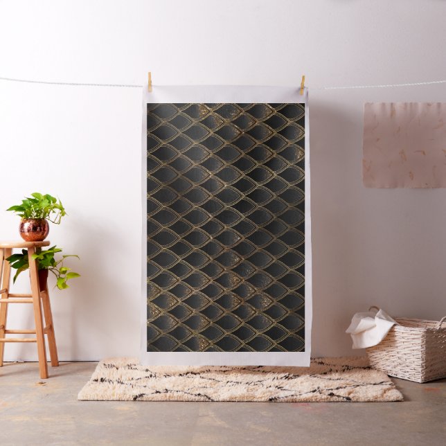 Tela Escalas de dragones de oro y negro (In Situ)