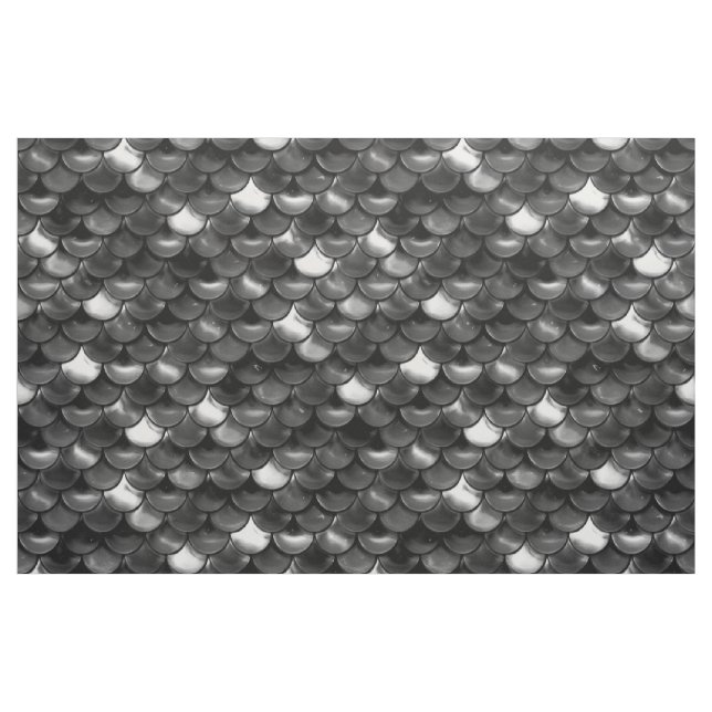 Tela Escalas de negro y blanco caídas ("Cuarto gordo" (fat quarter))