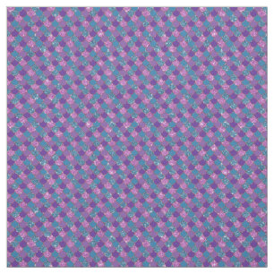 Tela Escalas de sirena Purpurinoso rosa morada y azul