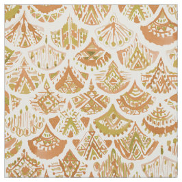 Tela Escalas tribales de oro de la SIRENA AZTECA