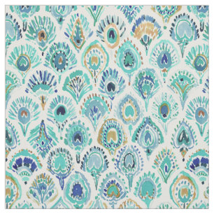 Tela Escalas y plumas náuticas de la SIRENA del PAVO