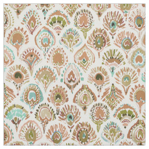 Tela Escalas y plumas subiós SIRENA de la menta del or