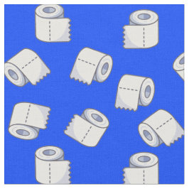 Tela Escasez de papel higiénico. Chiste. Baños.Azul