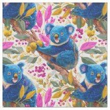 Escena Colorida de Koala Azul