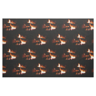 Tela Escena de invierno cálido con chimenea para fotogr