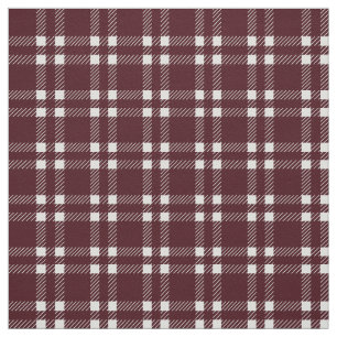 Tela Escocesa de Borgoña Clásica de Twill de Grana