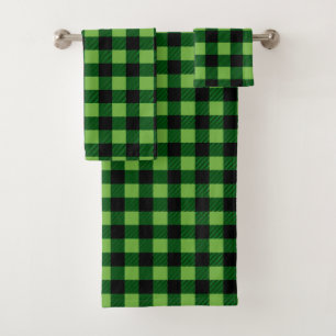 Tela escocesa del búfalo verde y negro de Pantone