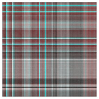Tela escocesa roja, gris y verde azulada