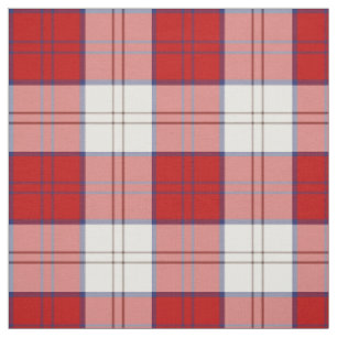 Tela escocesa roja y blanca del tartán del vestid