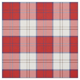 Tela escocesa roja y blanca del tartán del vestido