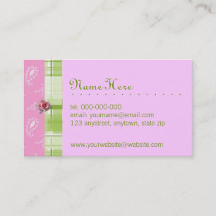 Tela escocesa y tarjeta de visita de Paisley