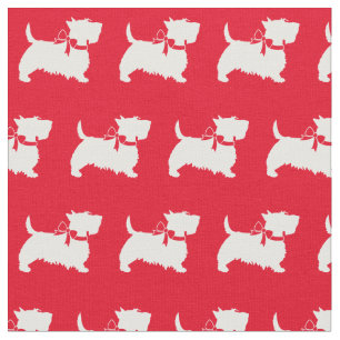 Tela Escocia Terrible Scottie Perro Scotty Red