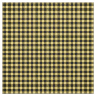 Tela Escocia tradicional de yeso amarillo y negro