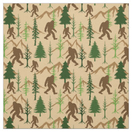 Tela Escolta de pie en el bosque Sasquatch Patterned