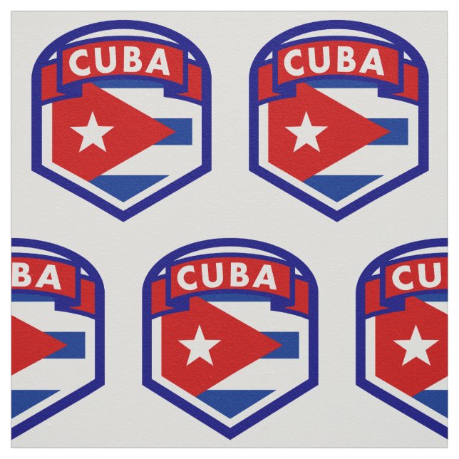 Tela Escudo de Bandera de Cuba (Retal)